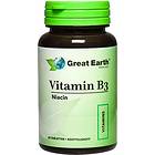 Great Earth Vitamin B3 60 Tabletter