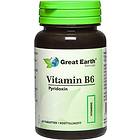 Great Earth Vitamin B6 60 Tabletter