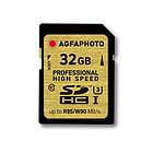 AgfaPhoto High Speed Professional SDHC Class 10 UHS-I U3 95/90MB/s 32GB