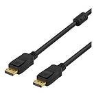 Deltaco Ferrite DisplayPort - DisplayPort 5m