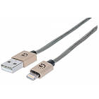 Manhattan Alu Braided iLynk USB A - Lightning 1m