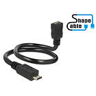 DeLock ShapeCable USB Micro-B - USB Micro-B F-M 2.0 0,35m