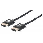 Manhattan Slim HDMI - HDMI High Speed with Ethernet 0.5m