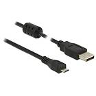 DeLock Ferrit USB A - USB Micro-B 2.0 2m