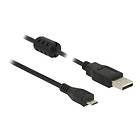 DeLock Ferrit USB A - USB Micro-B 2.0 5m