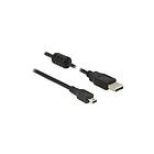 DeLock Ferrit USB A - USB Mini-B 2.0 1.5m