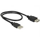 DeLock Ferrit USB A - USB A M-F 2.0 0,5m