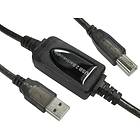 Cables Direct Active USB A - USB B 2.0 20m