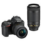 Nikon D5600 + AF-P 18-55/3.5-5.6 VR + AF-P 70-300/4.5-6.3 VR