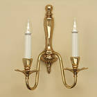 Interiors 1900 Rochamp Asquith Twin Brass Candle (2L)