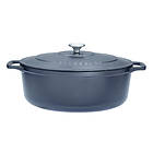 Chasseur Classique Ovale Cocotte en fonte 29cm 4,5L (Bouton métallique)