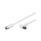 MicroConnect Antenna Coax 9.5mm - 9.5mm (angled) M-F 1.5m