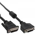 InLine Ferrite DVI-D - DVI-D Dual Link M-F 5m