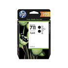 HP 711 80ml (Svart) 2-pack