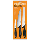 Fiskars Essential Knivsett 3 Kniver