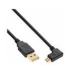 InLine Gold USB A - USB Micro-B (angled) 2.0 0,5m