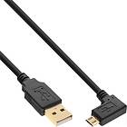 InLine Gold USB A - USB Micro-B (angled) 2.0 2m