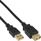 InLine Gold USB A - USB A M-F 2.0 1m