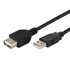 Vivanco USB A - USB A M-F 2.0 3m