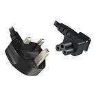 MicroConnect BS 1363 - IEC C5 (2x angled) 3m