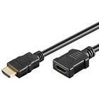 MicroConnect Gold HDMI - HDMI High Speed with Ethernet M-F 0.5m