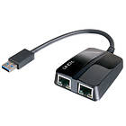 Lindy USB 3.0 Dual Gigabit Ethernet Adapter