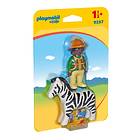 Playmobil 1.2.3 9257 Boy With Zebra