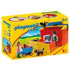 Playmobil 1.2.3 9123 Marknadsstånd Som Du Kan Ta med Dig
