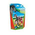 Playmobil Country 9261 Jockey avec cheval de course