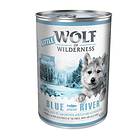 Wolf of Wilderness Blue River Junior Cans 24x0,4kg