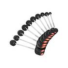 Gorilla Sports Fasta PRO Gummi Skivstänger 12,5kg