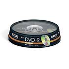 Philips DVD-R 4,7Go 16x Pack de 10 Spindle