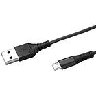 Celly Nylon USB A - USB Micro-B 2.0 1m