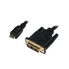 LogiLink HDMI Mini - DVI-D Single Link 1m