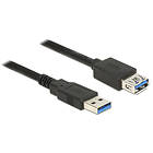 DeLock 24/28AWG USB A - USB A M-F 3.0 1m