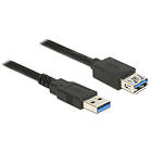 DeLock 24/28AWG USB A - USB A M-F 3.0 0.5m