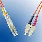 MicroConnect Multimode OM3 50/125 LC/UPC - SC/UPC 25m