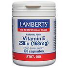 Lamberts Natural Form Vitamin E 1000IU 60 Kapslar
