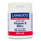 Lamberts Natural Form Vitamin E 250IU 100 Capsules