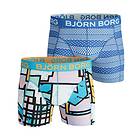 Björn Borg Multi Colour & Shapes Cotton Stretch Shorts 2-Pack