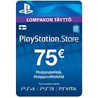 Sony PlayStation Network Card - 75 EUR