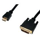 König Gold HDMI - DVI-D Single Link 5m