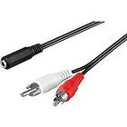 MicroConnect 3.5mm - 2RCA F-M 1.4m