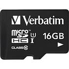 Verbatim microSDHC Class 10 UHS-I U1 45MB/s 16GB
