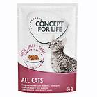 Concept for Life Cat Adult All Cats 10+ Pouches 24x0.085kg