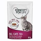 Concept for Life Cat Adult All Cats 10+ Pouches 48x0,085kg