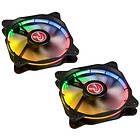 Raijintek Auras 12 RGB with Controller 120mm LED 2-pack