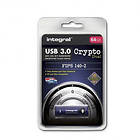 Integral USB 3.0 Crypto Dual FIPS 140-2 64GB