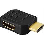 Deltaco HDMI - HDMI (angled right) M-F Adapter