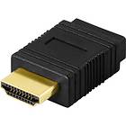 Deltaco HDMI - HDMI M-F Adapter